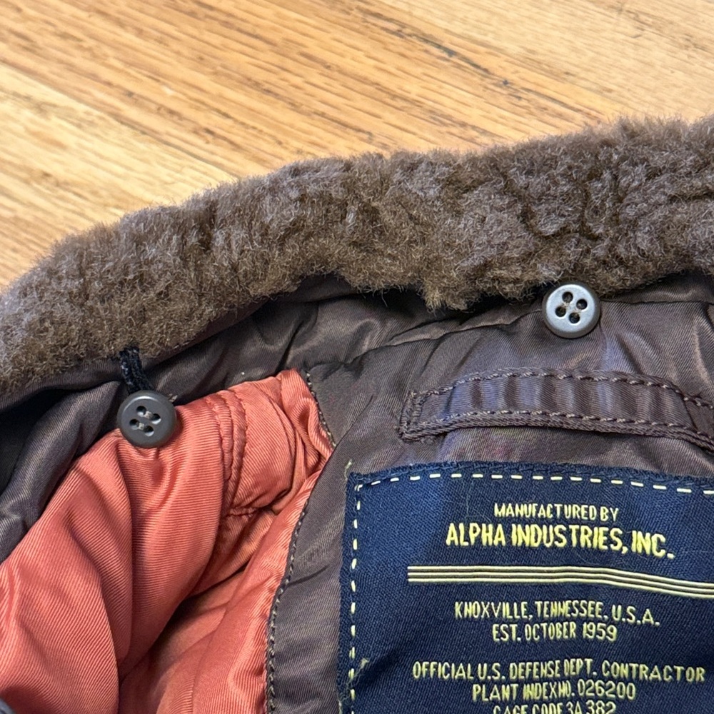 Alpha industries Maverick top gun flight jacket 4T fur collar - Picture 7 of 8